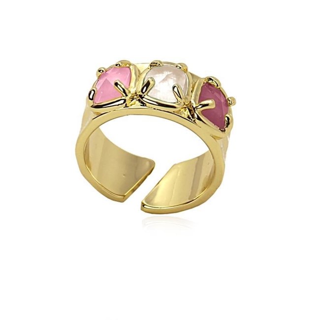 Foto de Anillo ANARTXY Bisutería Piedras rosas