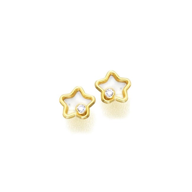 Foto de Pendientes MONTANA Oro 18K Estrella