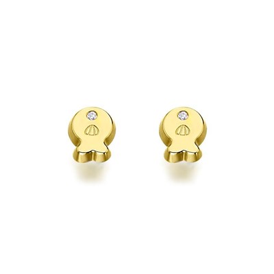 Foto de Pendientes MONTANA Oro 18K Fish Circ