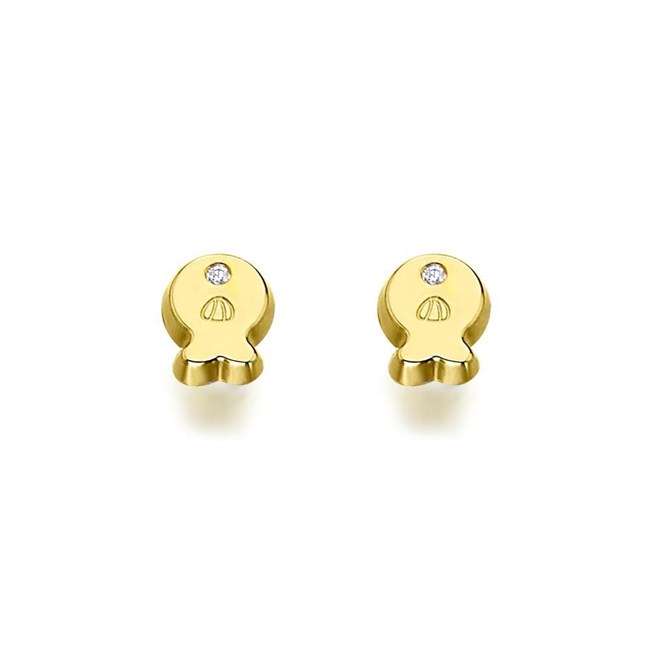 Foto de Pendientes MONTANA Oro 18K Fish Circ