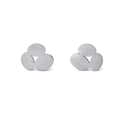 Foto de Pendientes ANARTXY Bisutería Oval Silver