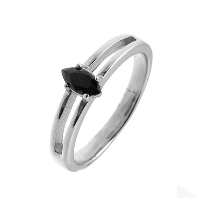 Foto de Anillo MONTANA Plata Circonita Negra