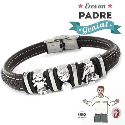 Foto de Pulsera MONTANA Plata Padre Genial Niña