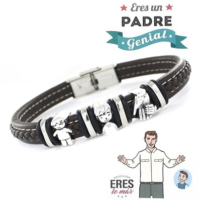 Foto de Pulsera MONTANA Plata Padre Genial Niño