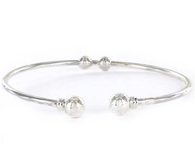 Foto de Pulsera MONTANA Plata Brazalete con 2 Bolas