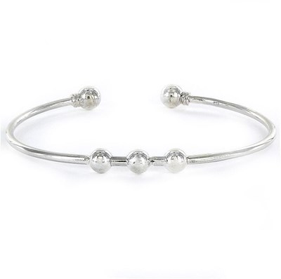 Foto de Pulsera MONTANA Plata Brazalete con 3 Bolas